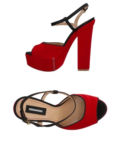 Shop Dsquared2 Sandals In Red