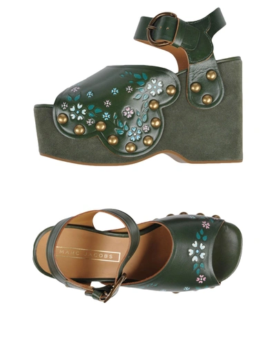Shop Marc Jacobs Sandals In Green