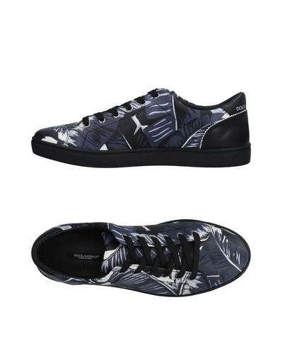 Shop Dolce & Gabbana Man Sneakers Midnight Blue Size 7 Leather