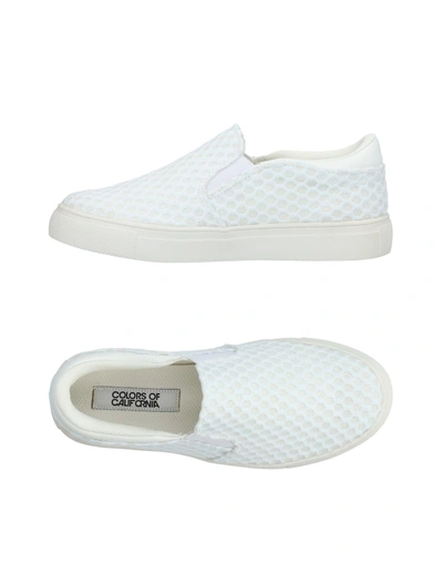 Shop Colors Of California Sneakers In White