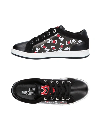 Shop Love Moschino Trainers In Black