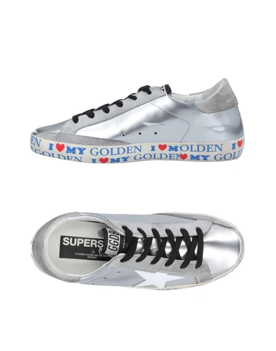Shop Golden Goose Sneakers In Silver