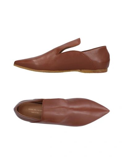 Shop Dries Van Noten Loafers In Brown