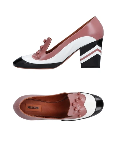 Shop Missoni Loafers In Pastel Pink