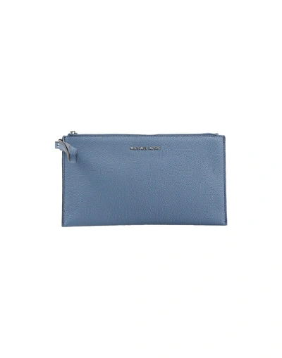 Shop Michael Michael Kors Handbags In Slate Blue