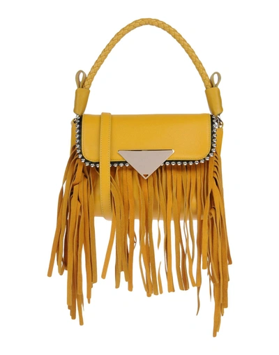 Shop Sara Battaglia Handbag In Yellow