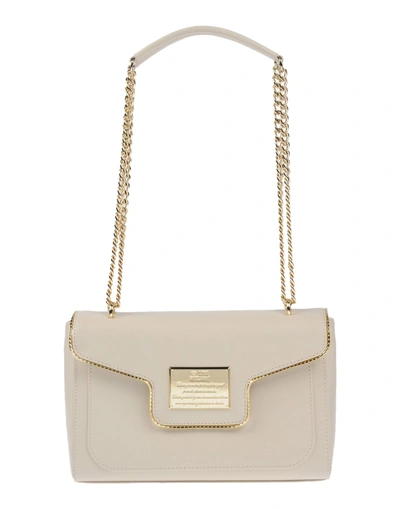 Shop Love Moschino Shoulder Bag In Ivory
