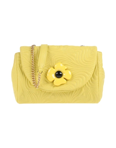 Shop Boutique Moschino Handbags In Yellow
