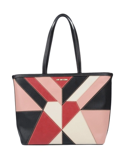 Shop Love Moschino Woman Handbag Black Size - Textile Fibers