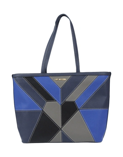 Shop Love Moschino Woman Handbag Midnight Blue Size - Textile Fibers