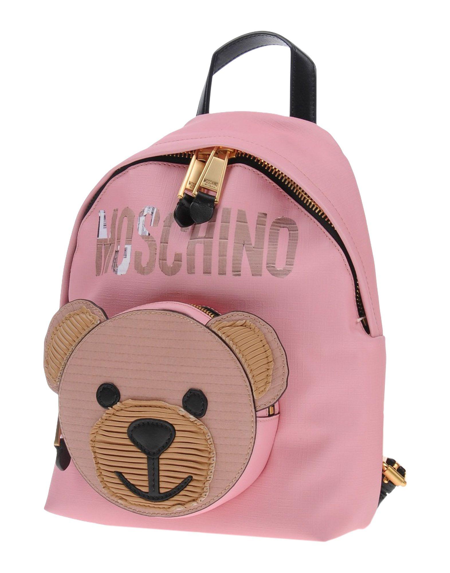 pink moschino backpack