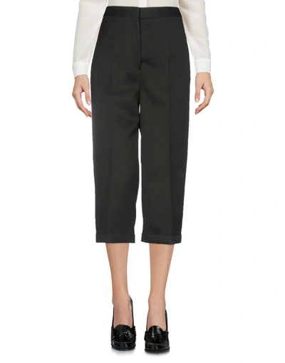 Shop Rochas Cropped Pants & Culottes In Black