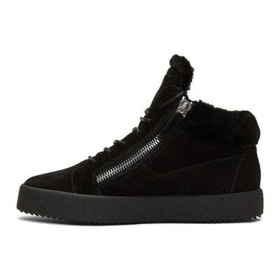 Shop Giuseppe Zanotti Black Sensory May High-top Sneakers