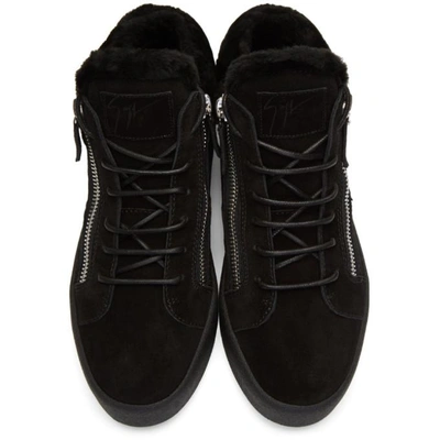 Shop Giuseppe Zanotti Black Sensory May High-top Sneakers