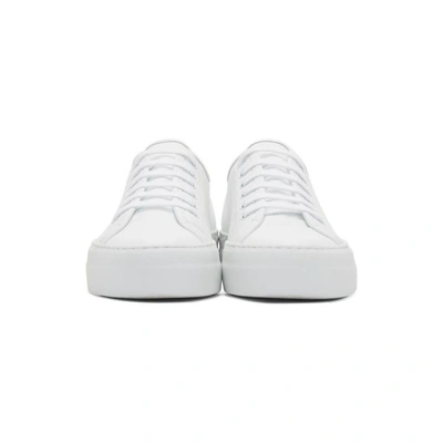 Shop Common Projects Woman By  White Tournament Low Super Sneakers In 0506 White