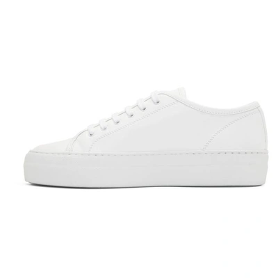 Shop Common Projects Woman By  White Tournament Low Super Sneakers In 0506 White