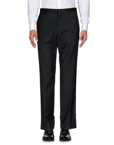 Shop Valentino Casual Pants In Steel Grey