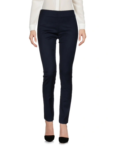 Shop Love Moschino Casual Pants In Dark Blue