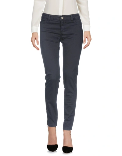 Shop Just Cavalli Casual Pants In Dark Blue