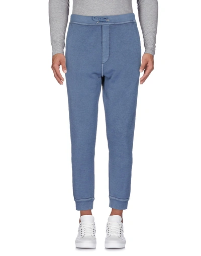 Shop Dsquared2 Casual Pants In Slate Blue