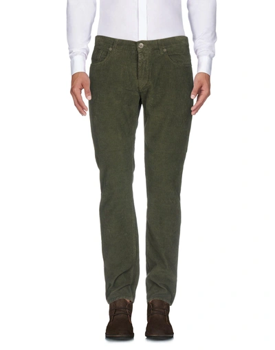 Shop Bikkembergs Casual Pants In Military Green