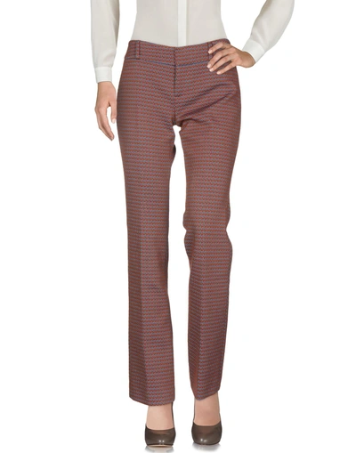 Shop Marni Woman Pants Brown Size 8 Wool, Polyamide