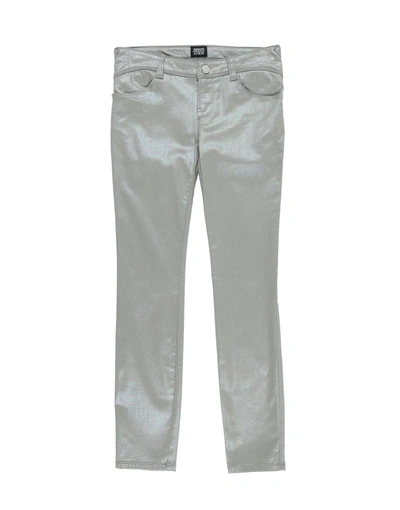 Shop Armani Junior Casual Pants In Grey