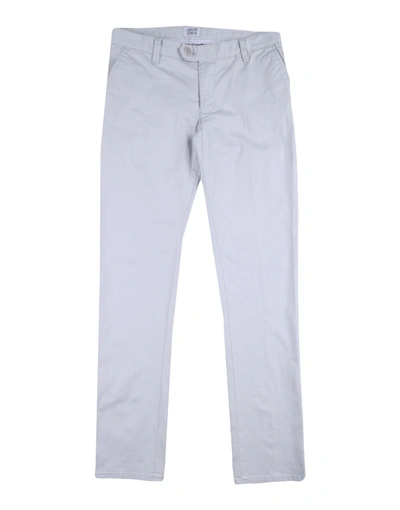 Shop Armani Junior Casual Pants In Light Grey