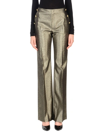 Shop Just Cavalli Casual Pants In Platinum