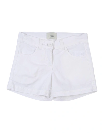 Shop Fendi Shorts & Bermuda In White