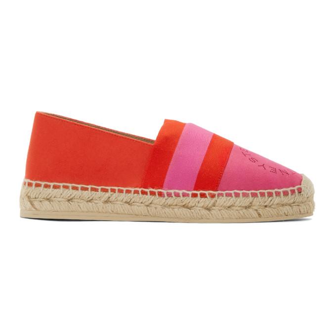 Stella Mccartney Red And Pink Striped Espadrilles In 6297 Anem | ModeSens