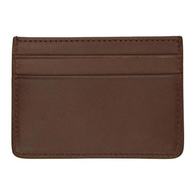 Shop Apc A.p.c. Brown Anzo Card Holder In Cai Cafe
