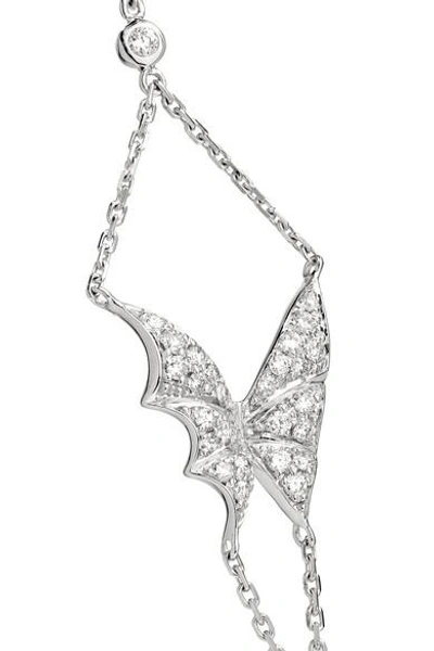 Shop Stephen Webster Fly By Night 18-karat White Gold Diamond Bracelet