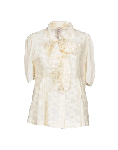 Shop Antonio Marras Solid Color Shirts & Blouses In Ivory