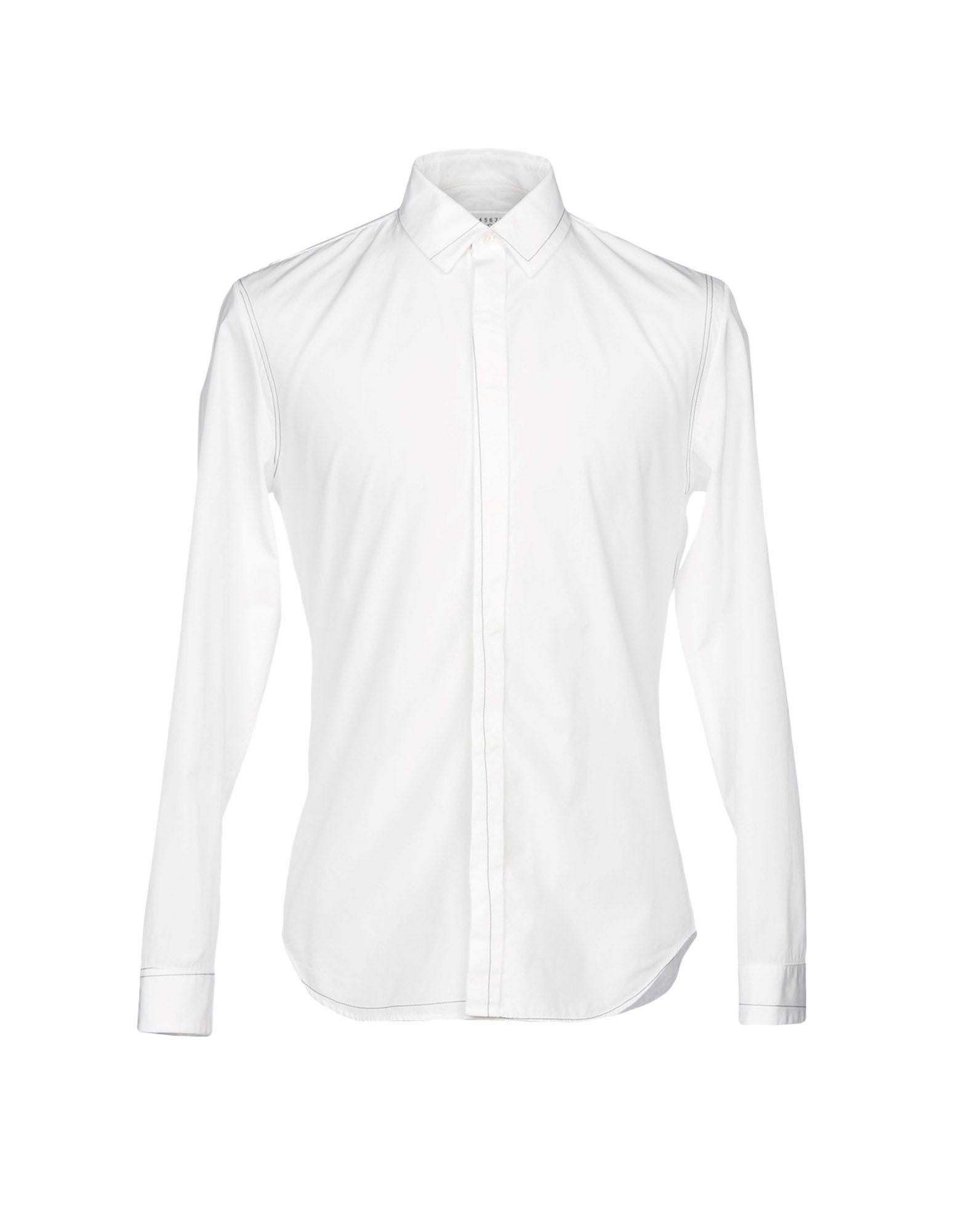 Maison Margiela Solid Color Shirt In White | ModeSens