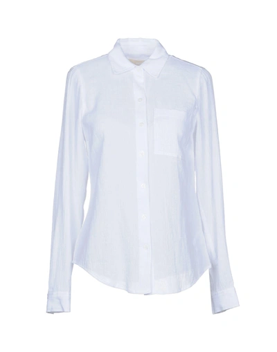 Shop Michael Michael Kors Solid Color Shirts & Blouses In White