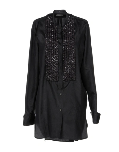 Shop Dries Van Noten Silk Shirts & Blouses In Black