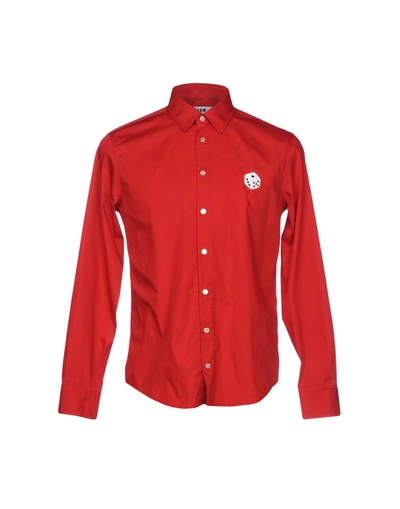 Shop Msgm Shirts In Red