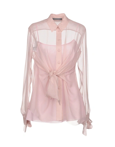 Shop Alberta Ferretti Silk Shirts & Blouses In Pink