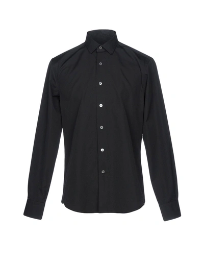 Shop Lanvin Solid Color Shirt In Black
