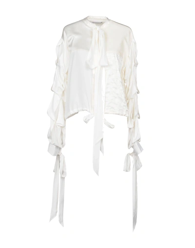 Shop Jw Anderson Shirts & Blouses With Bow In Ivory