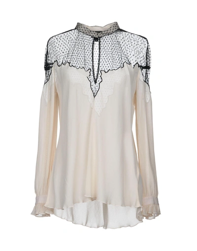 Shop Just Cavalli Blouses In Ivory