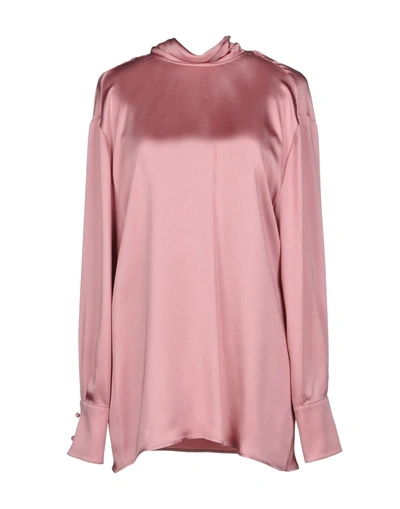Shop Valentino Blouse In Pastel Pink