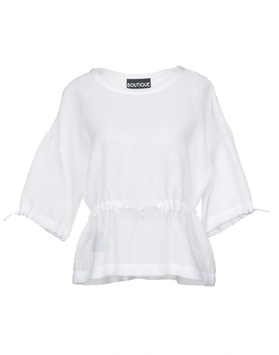 Shop Boutique Moschino Blouse In White