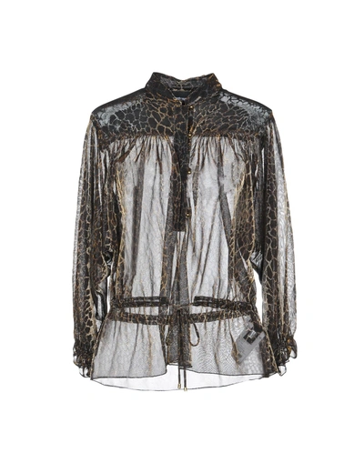 Shop Just Cavalli Blouses In Brown