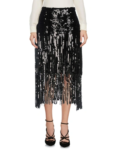 Shop Rochas Midi Skirts In Black