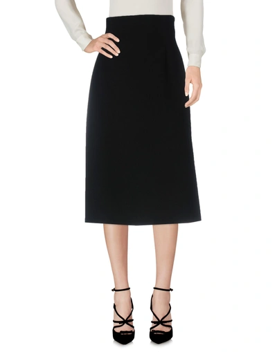 Shop Dior 3/4 Length Skirt In Black