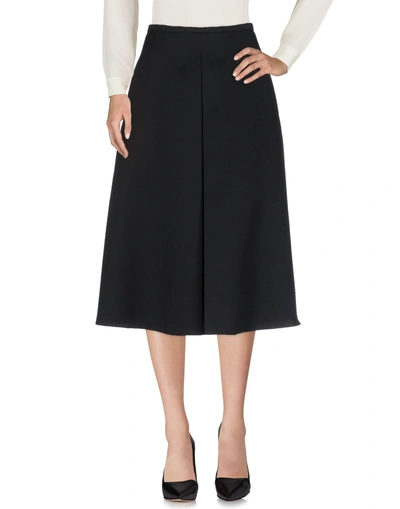 Shop Rochas 3/4 Length Skirts In Black