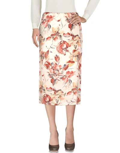 Shop Dolce & Gabbana 3/4 Length Skirts In Beige