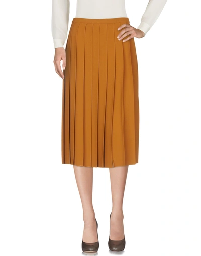 Shop Rochas 3/4 Length Skirts In Brown